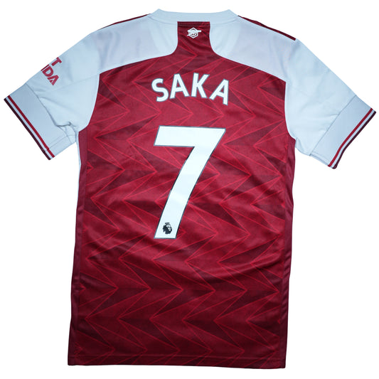 Arsenal 2020-2021 Home Shirt - Bukayo Saka #7 (S)