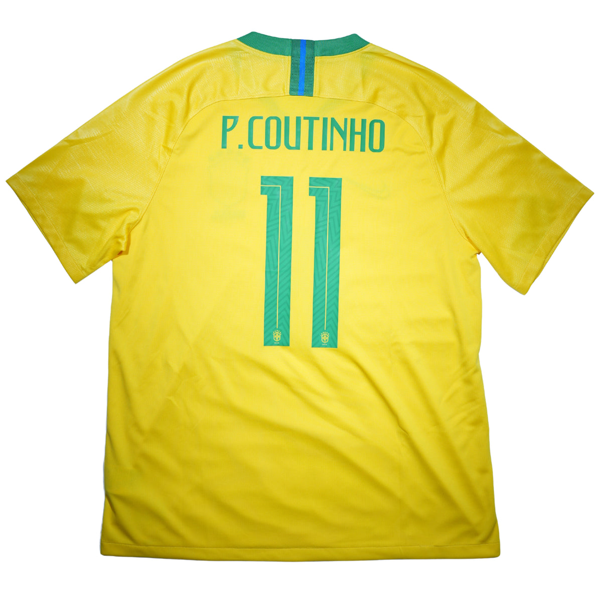 Brazil 2018-19 Home Shirt - Philippe Coutinho #11 (XL) - BNWT