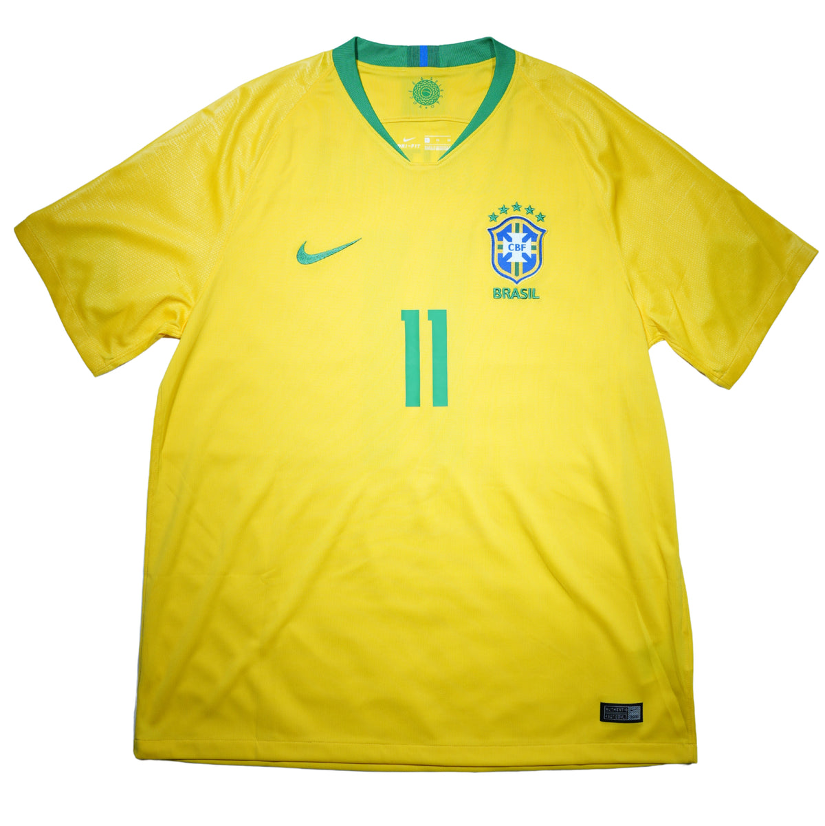 Brazil 2018-19 Home Shirt - Philippe Coutinho #11 (XL) - BNWT