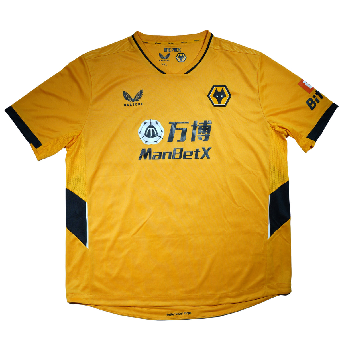 Wolverhampton Wanderers FC 2021-22 Home Shirt (XXL)